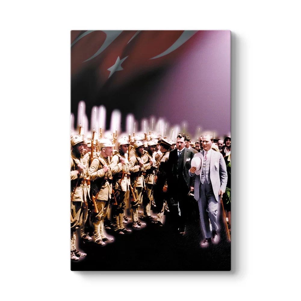 Atatürk ve Askerler Tablosu - Model 2